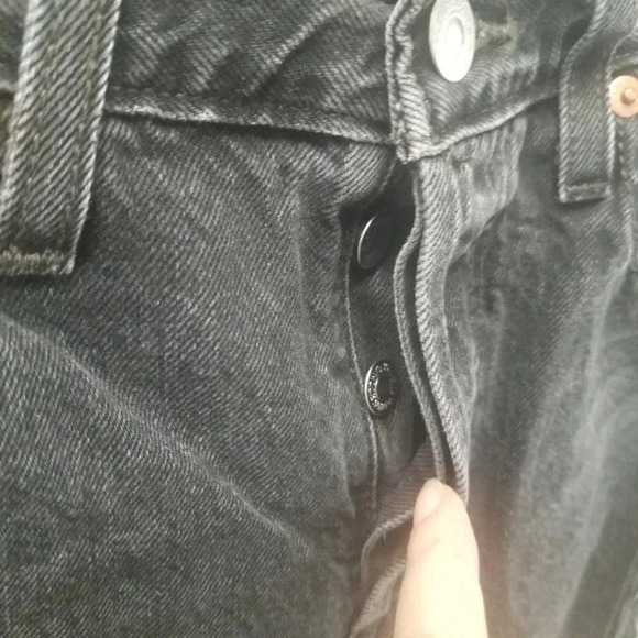 Levi's Wedgie Straight Fit High Rise Jeans After  Sunset Black 34964-0146 27 - Picture 8 of 14